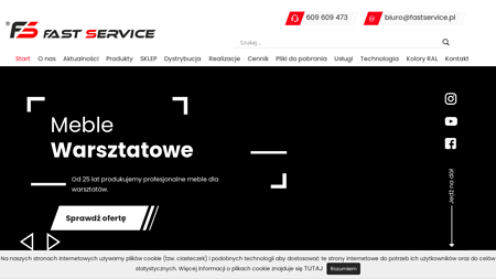 Polski producent mebli warsztatowych Fast Service